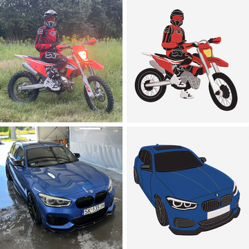 Custom Embroidery Digitizing - Auto & Moto Photo