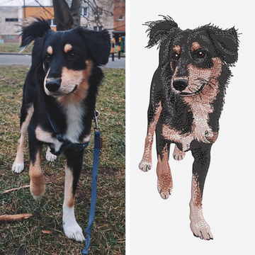 Custom Embroidery Digitizing — Pet Photo