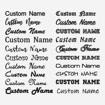 Custom Embroidery Digitizing - Text & Font Design
